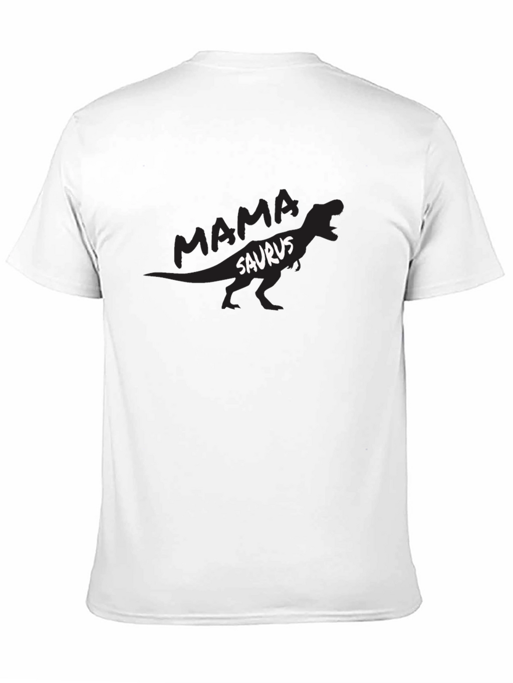 Mama Saurus T-Shirt - Black Dinosaur Tee