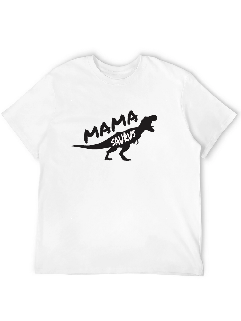 Mama Saurus T-Shirt - Black Dinosaur Tee