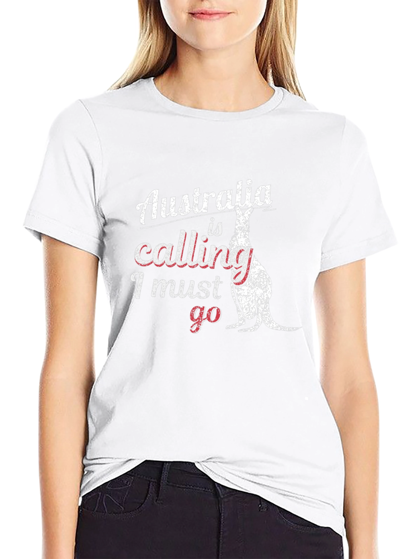 Australia Calling T-Shirt - Kangaroo Graphic Tee