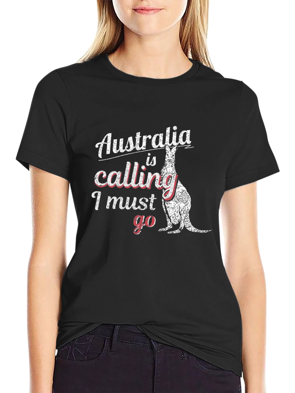 Australia Calling T-Shirt - Kangaroo Graphic Tee