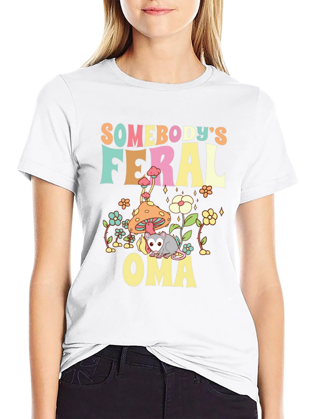 Somebodys Feral Oma T-Shirt