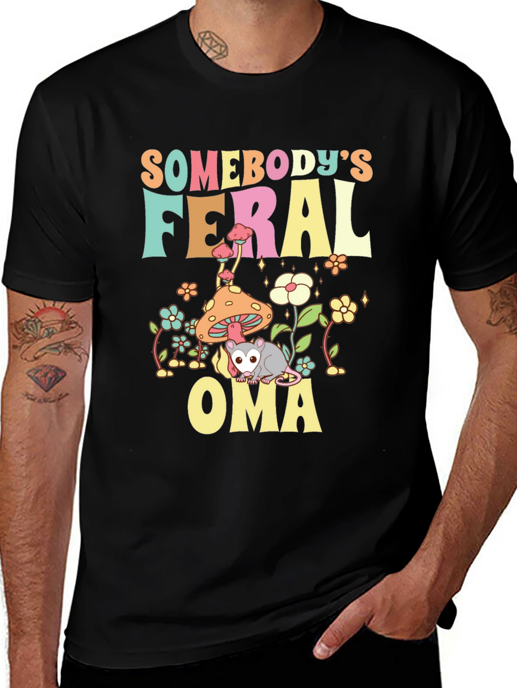 Somebodys Feral Oma T-Shirt