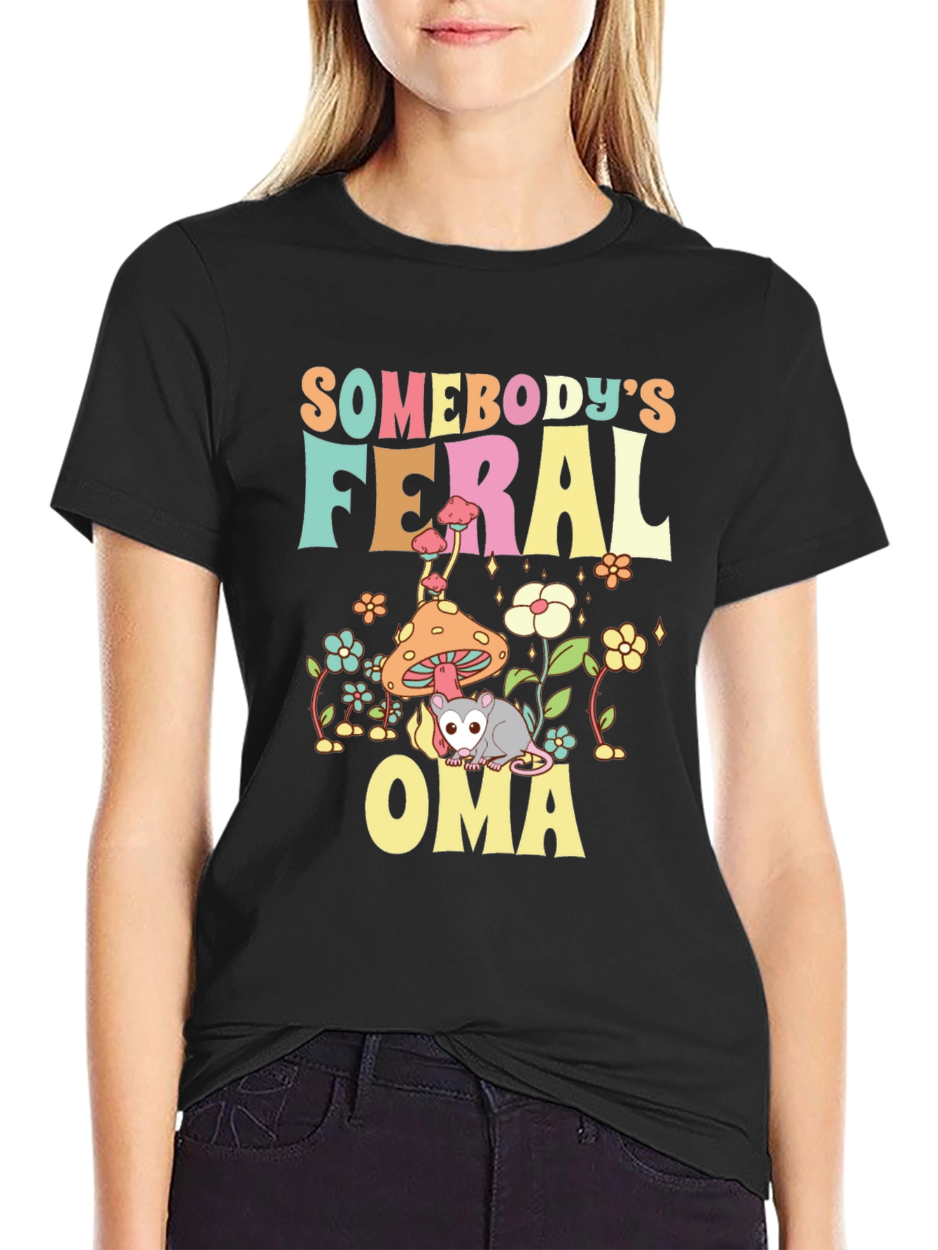Somebodys Feral Oma T-Shirt