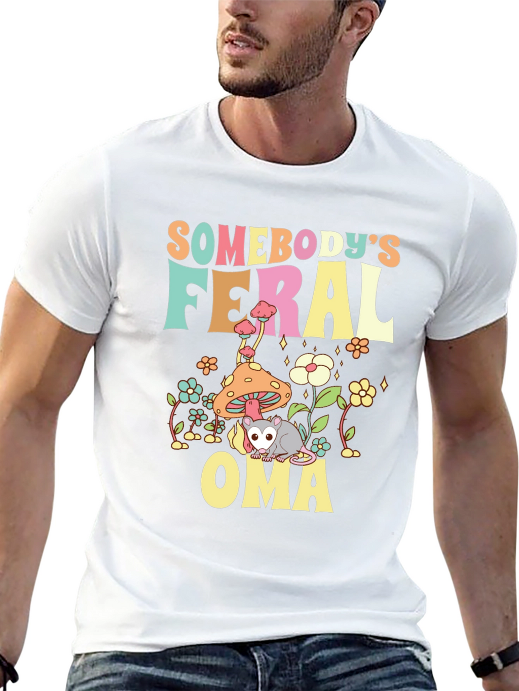 Somebodys Feral Oma T-Shirt