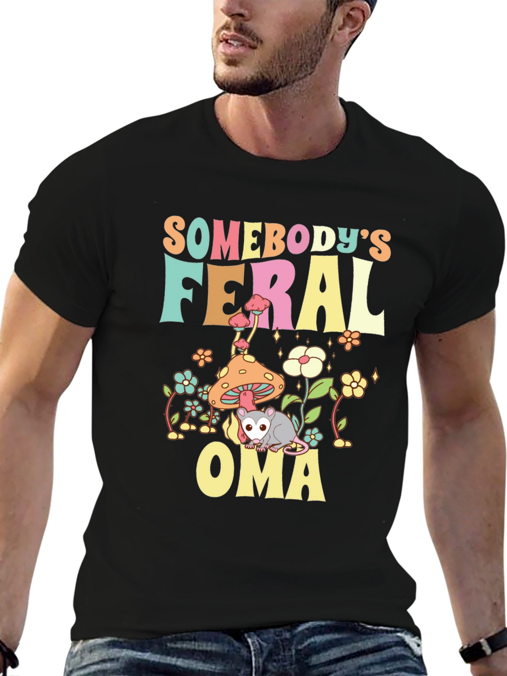 Somebodys Feral Oma T-Shirt