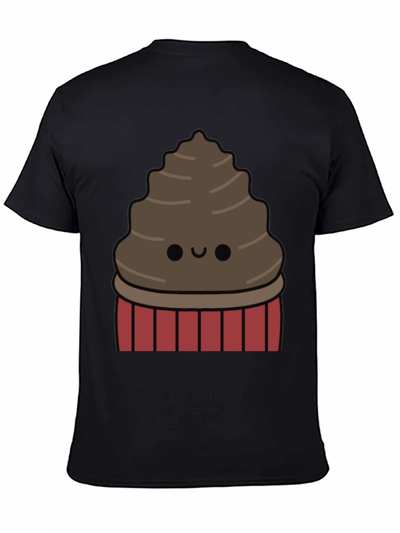 Cute Chocolate Cupcake Graphic T-Shirt
