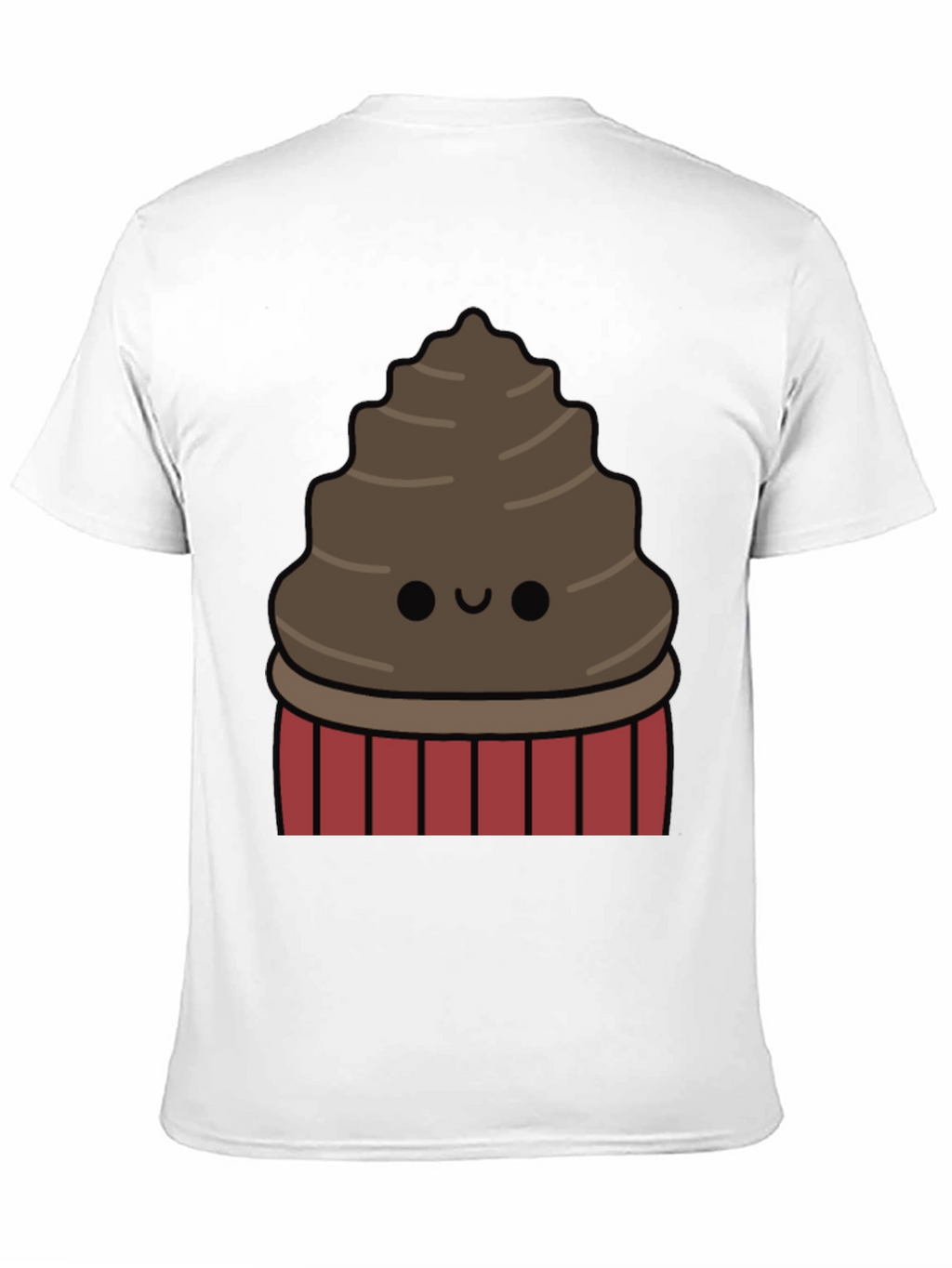 Cute Chocolate Cupcake Graphic T-Shirt