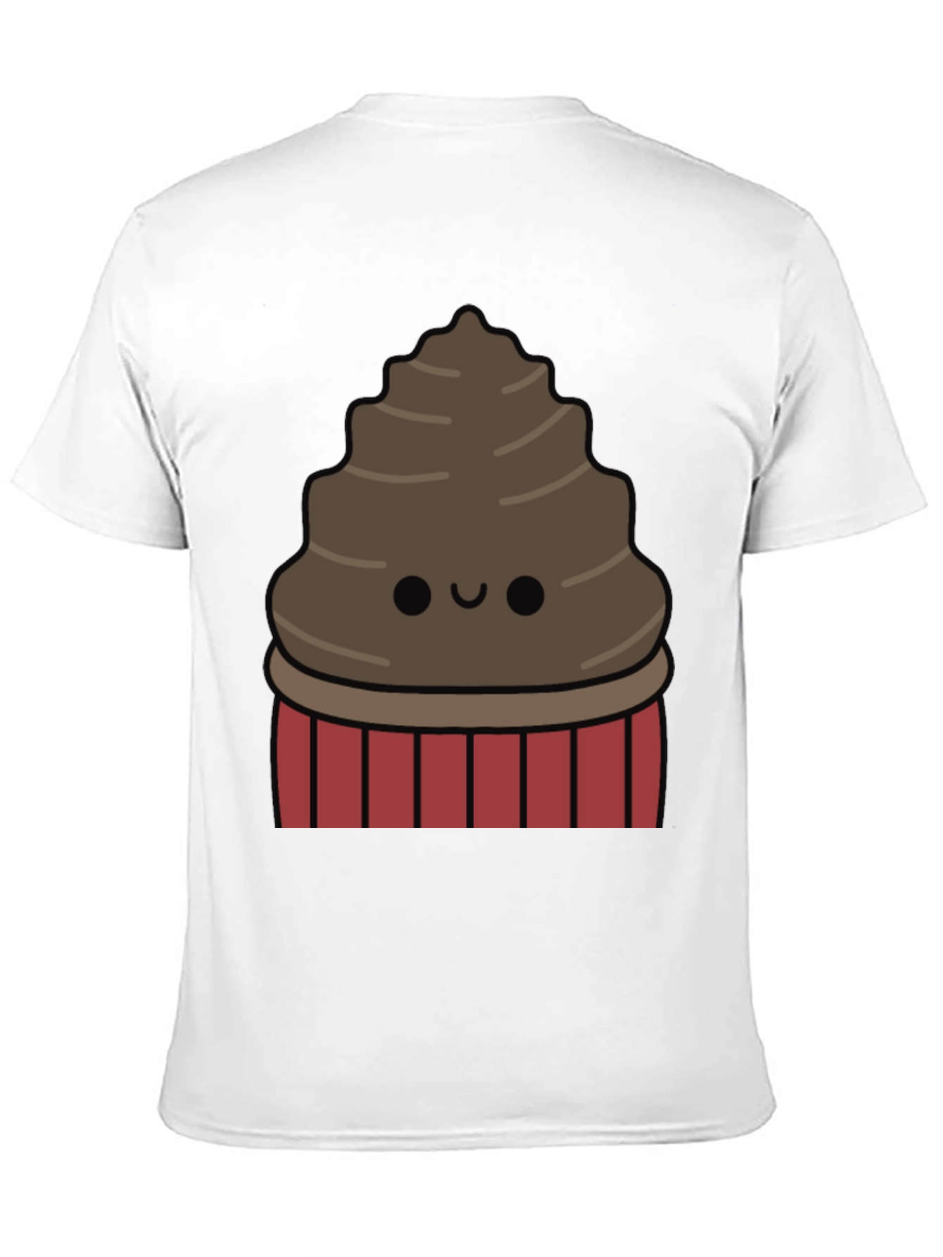 Cute Chocolate Cupcake Graphic T-Shirt