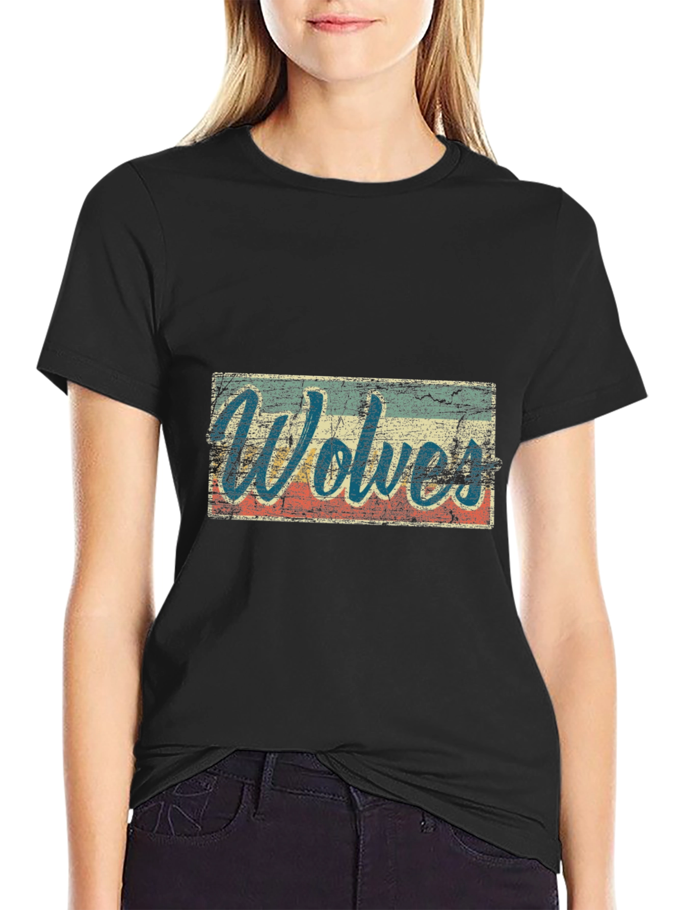 Vintage Wolves T-Shirt Retro Style