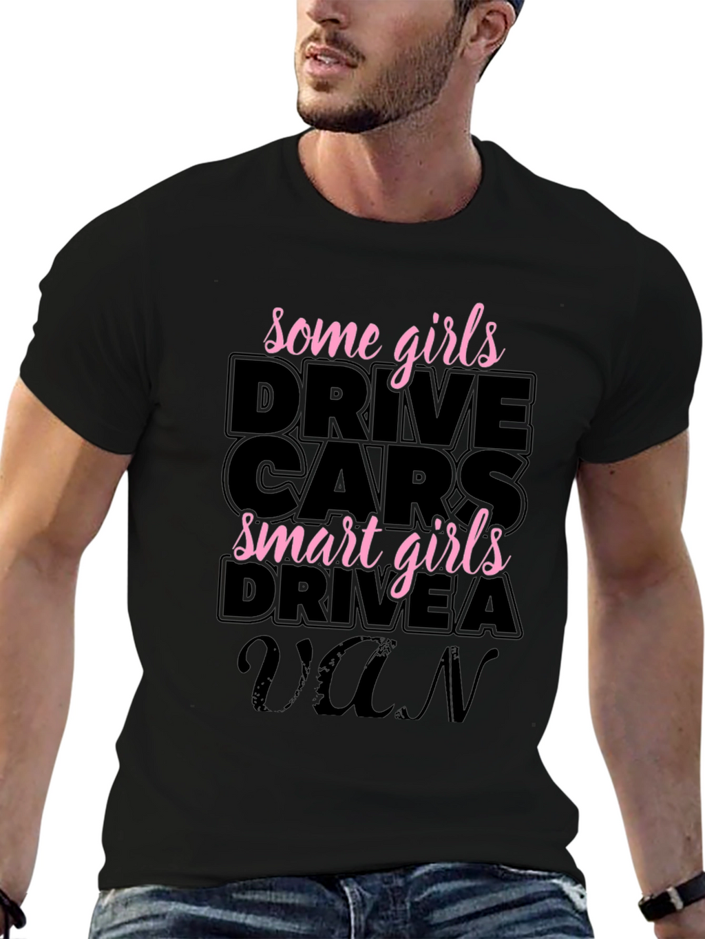 Smart Girls Drive a Van Graphic Tee