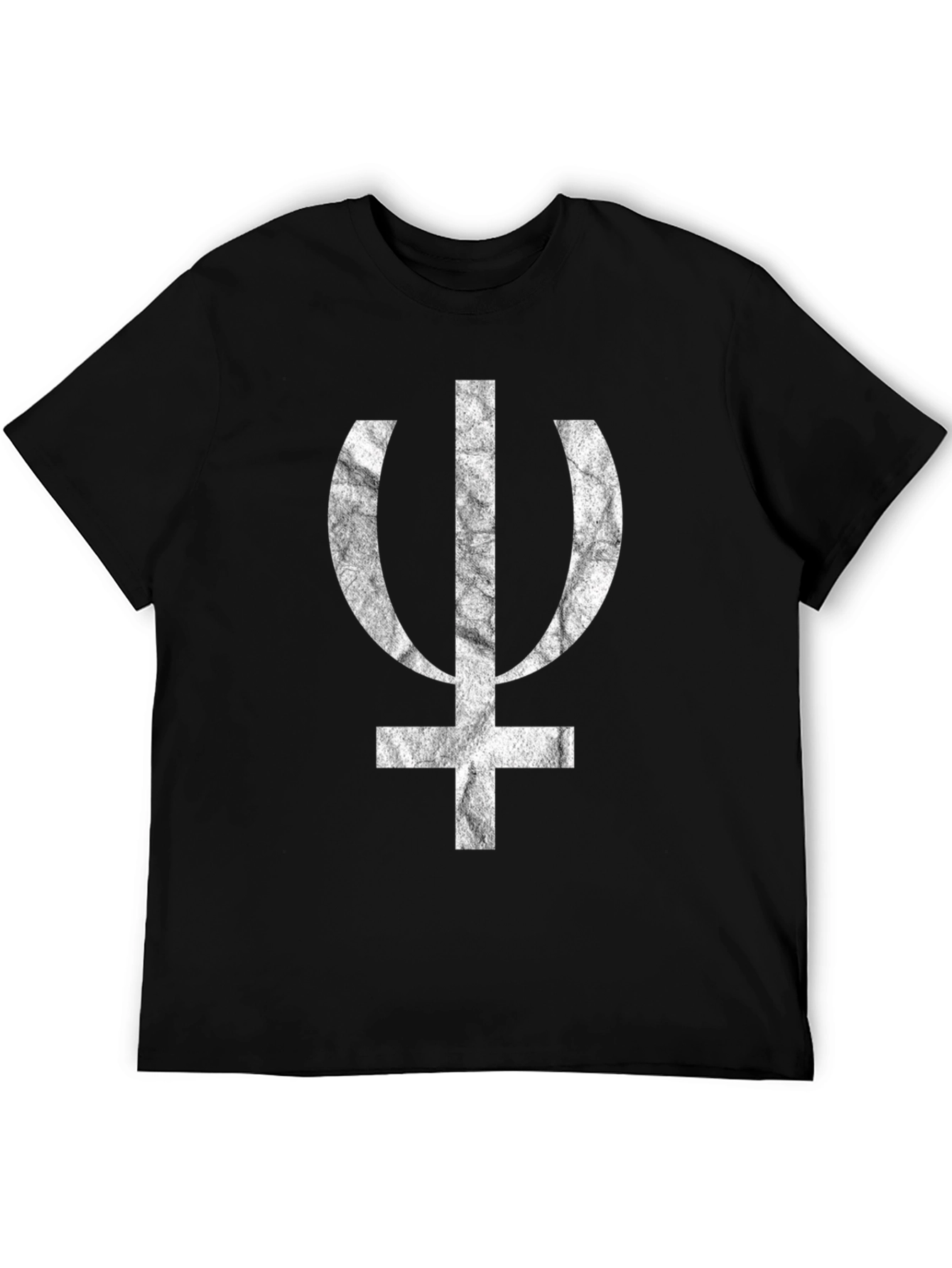 Symbol Tee - Black Graphic Print T-Shirt