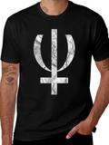 Symbol Tee - Black Graphic Print T-Shirt