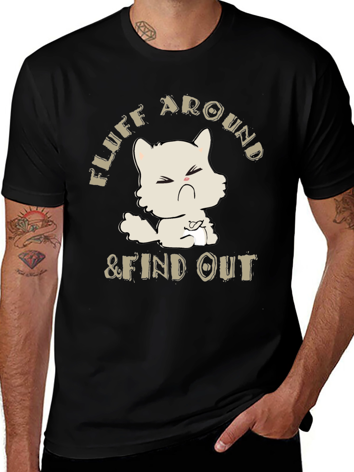 Fluff Around & Find Out Cat Graphic Tee