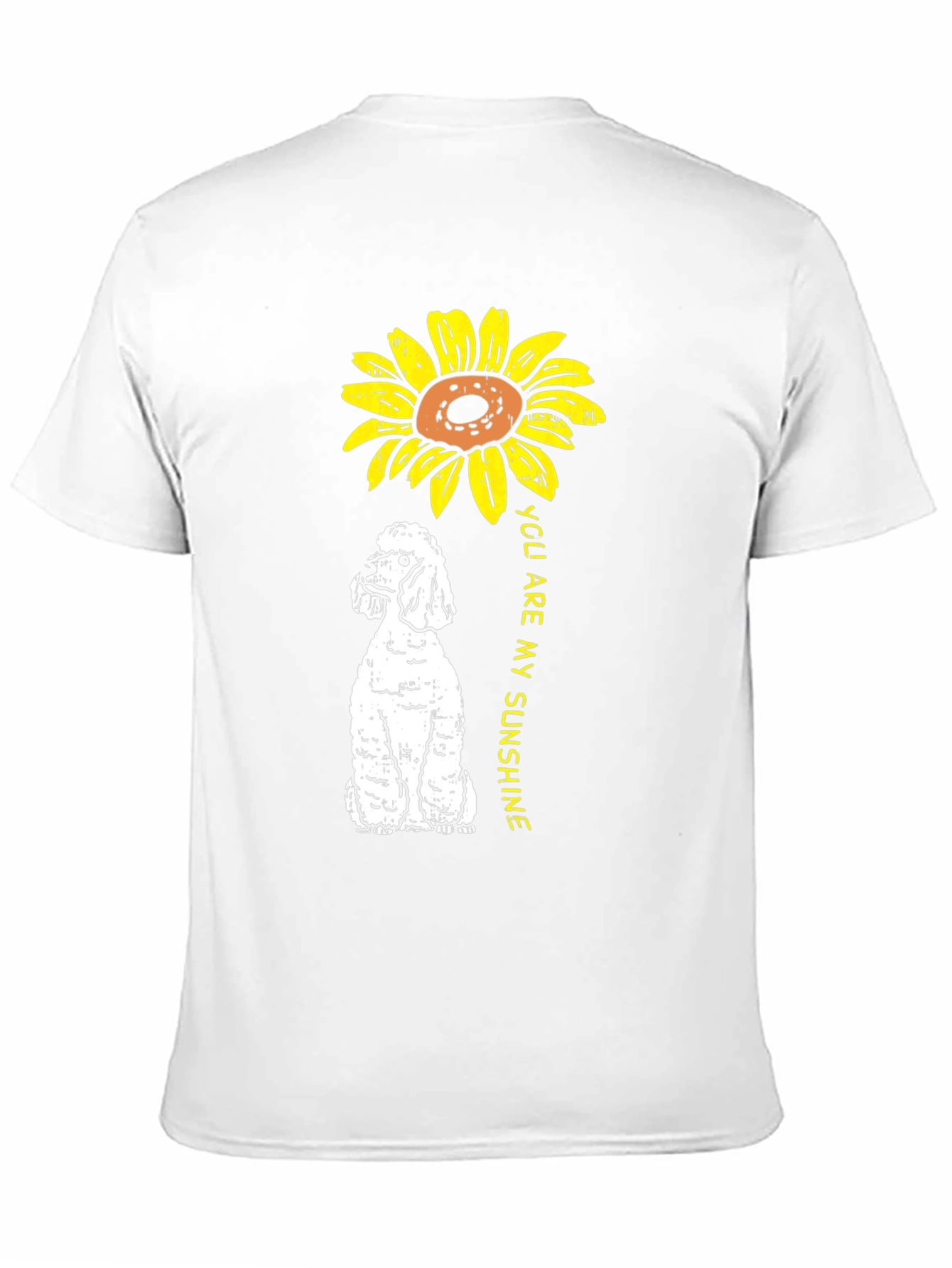 Sunflower Poodle T-Shirt - You Are My Sunshine