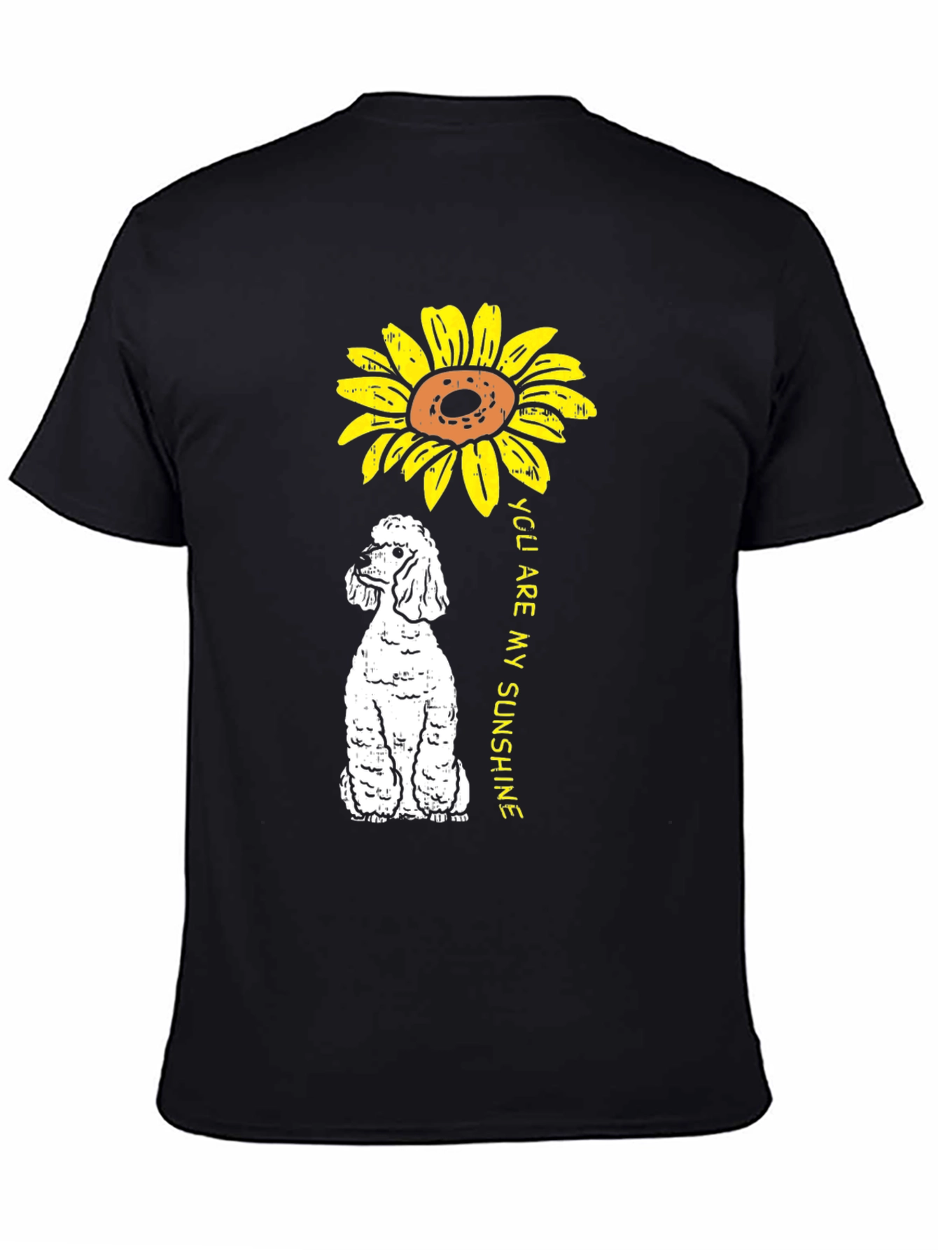 Sunflower Poodle T-Shirt - You Are My Sunshine