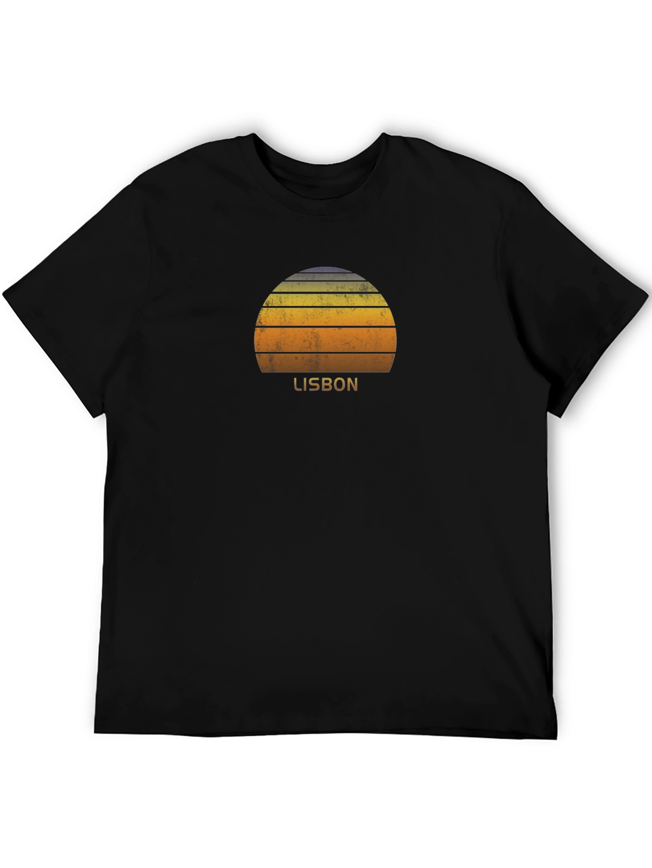 Lisbon Sunset Graphic T-Shirt - Vintage Style