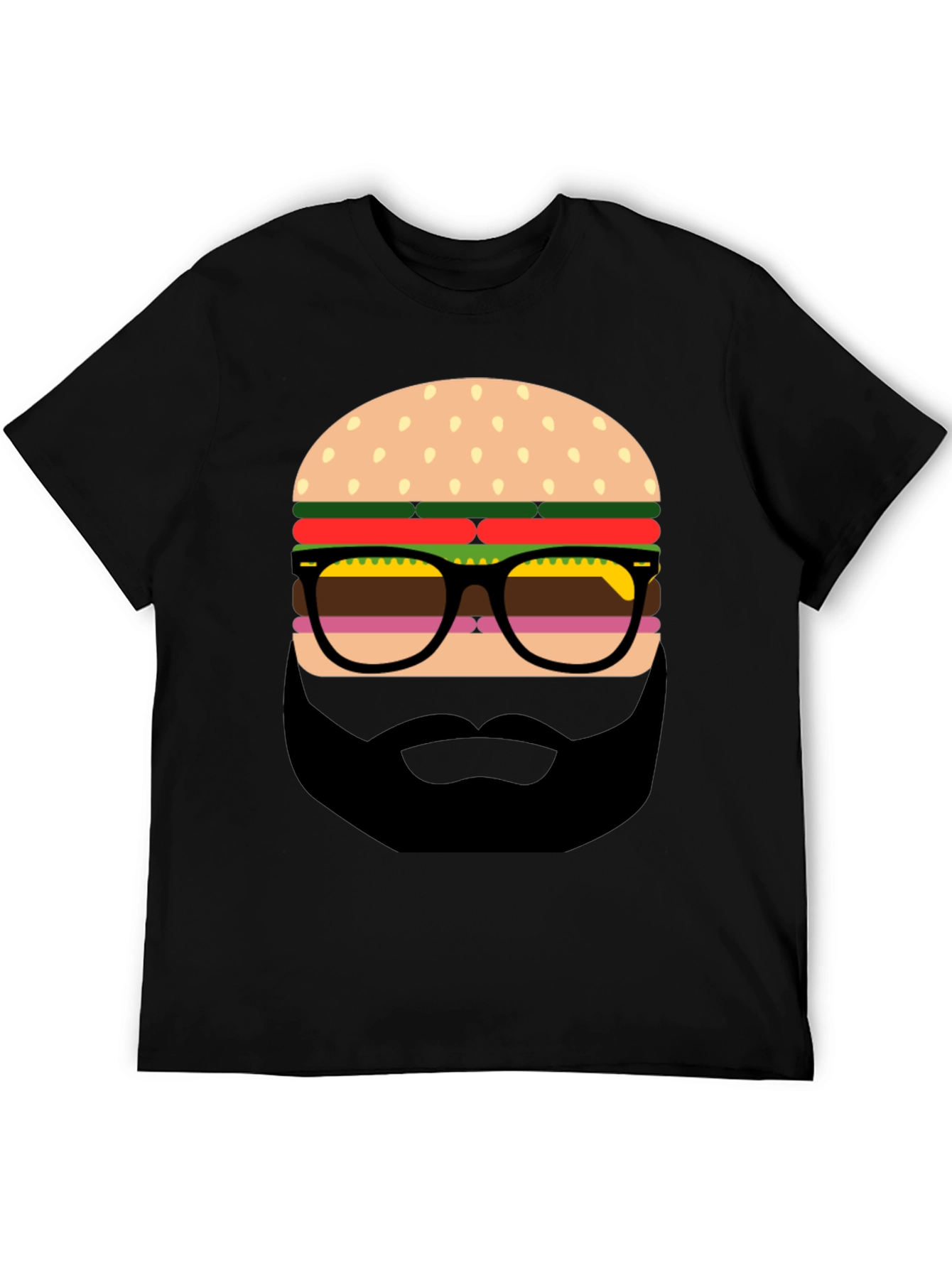 Burger Beard Graphic T-Shirt