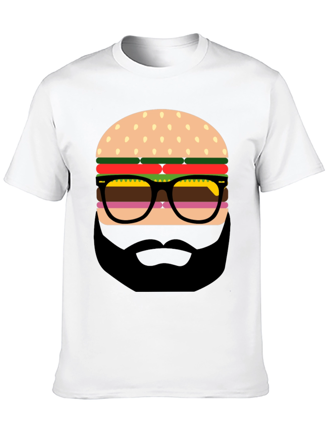 Burger Beard Graphic T-Shirt