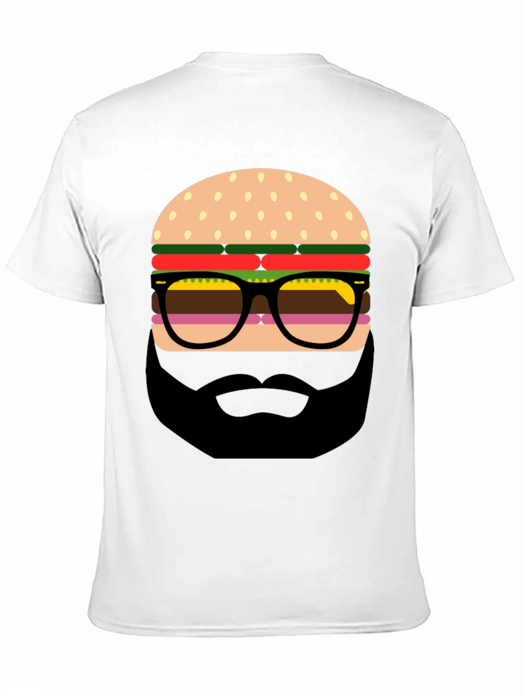 Burger Beard Graphic T-Shirt