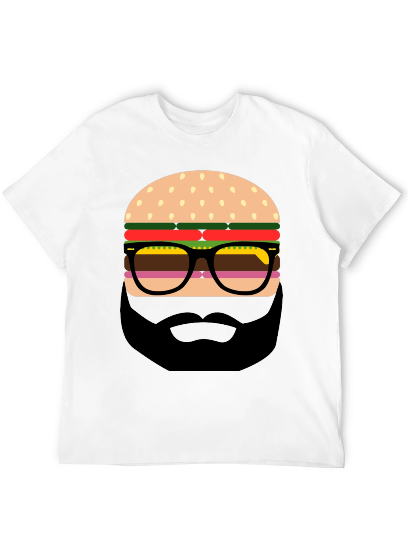 Burger Beard Graphic T-Shirt