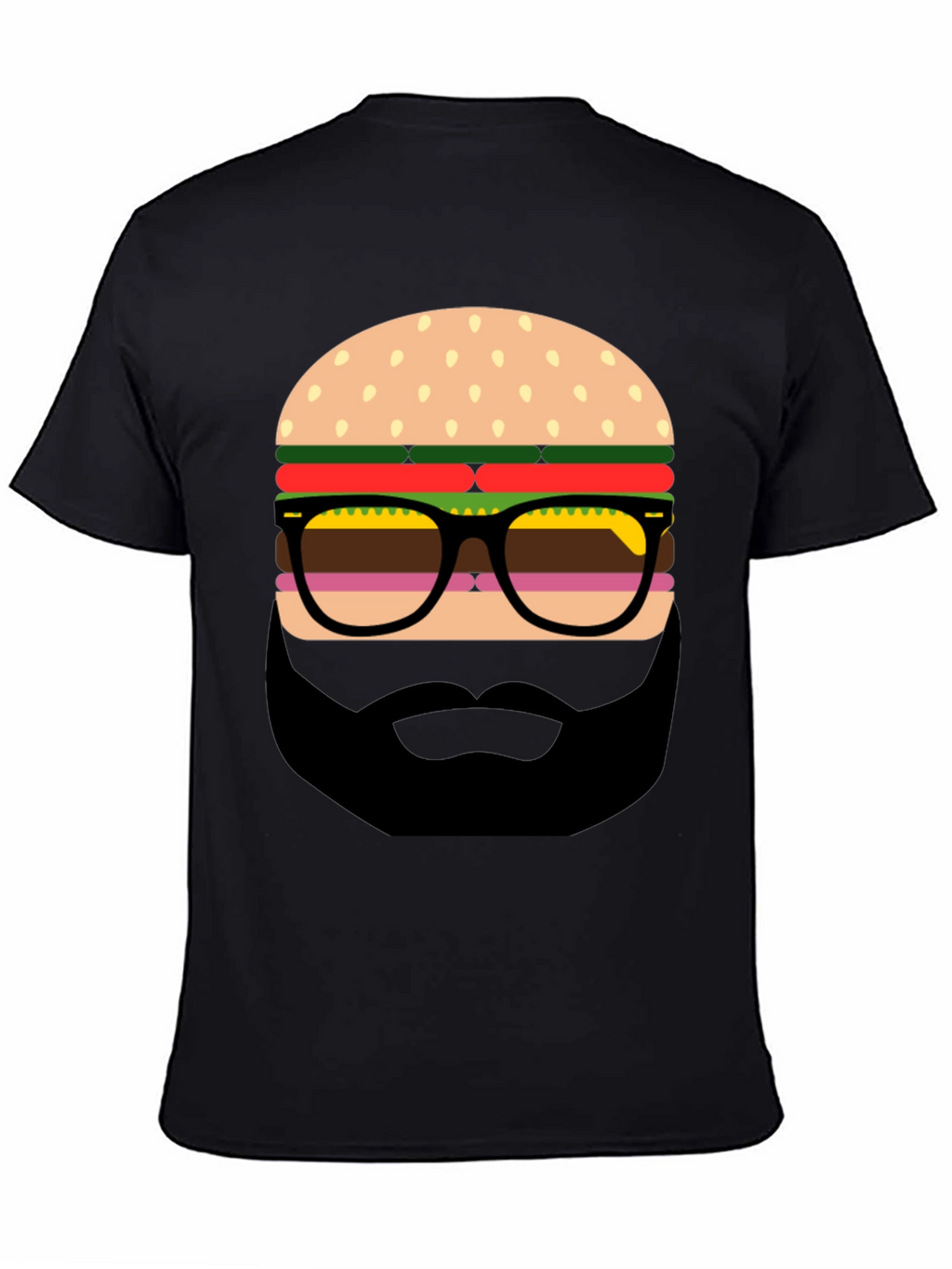 Burger Beard Graphic T-Shirt