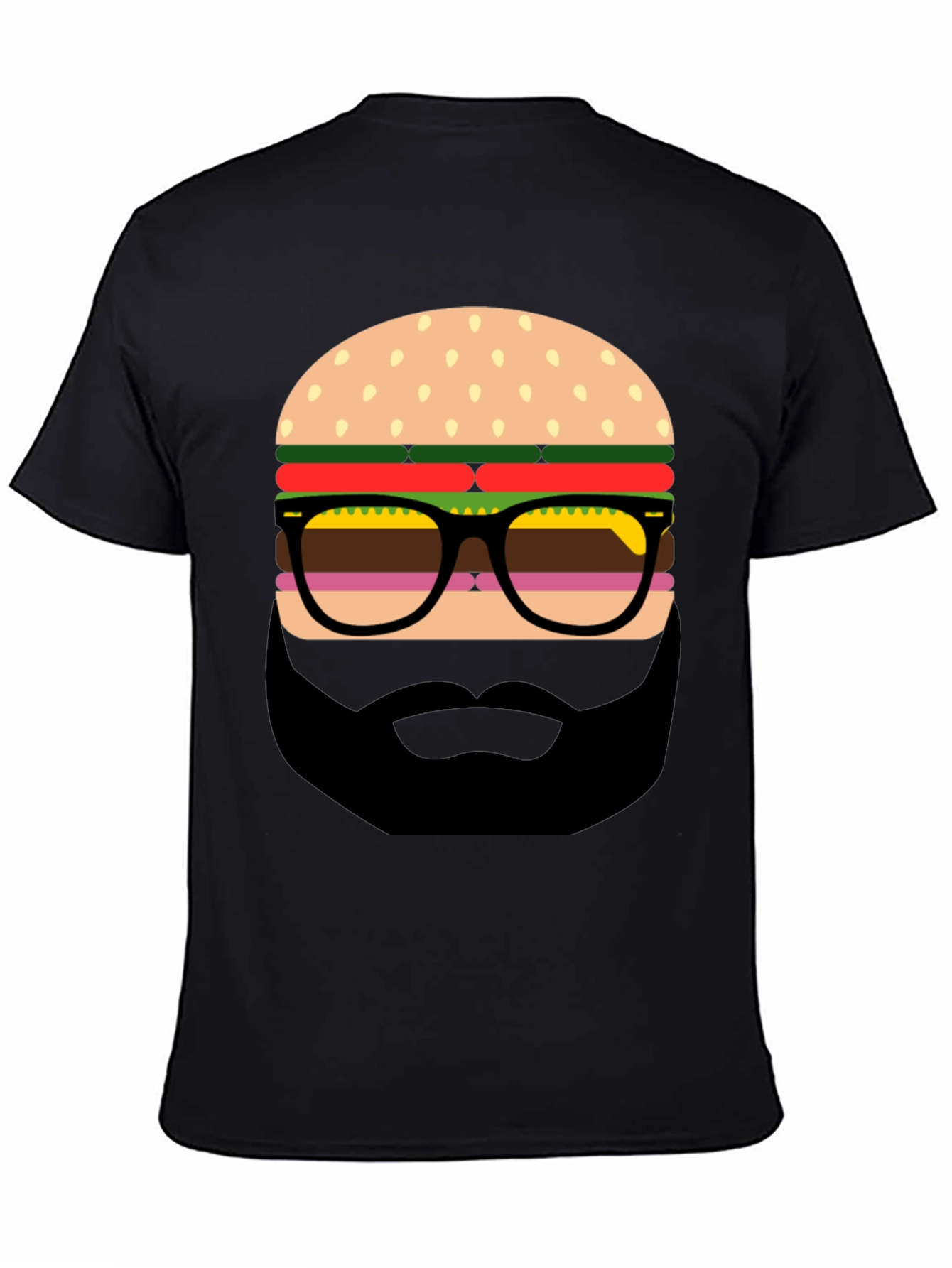 Burger Beard Graphic T-Shirt