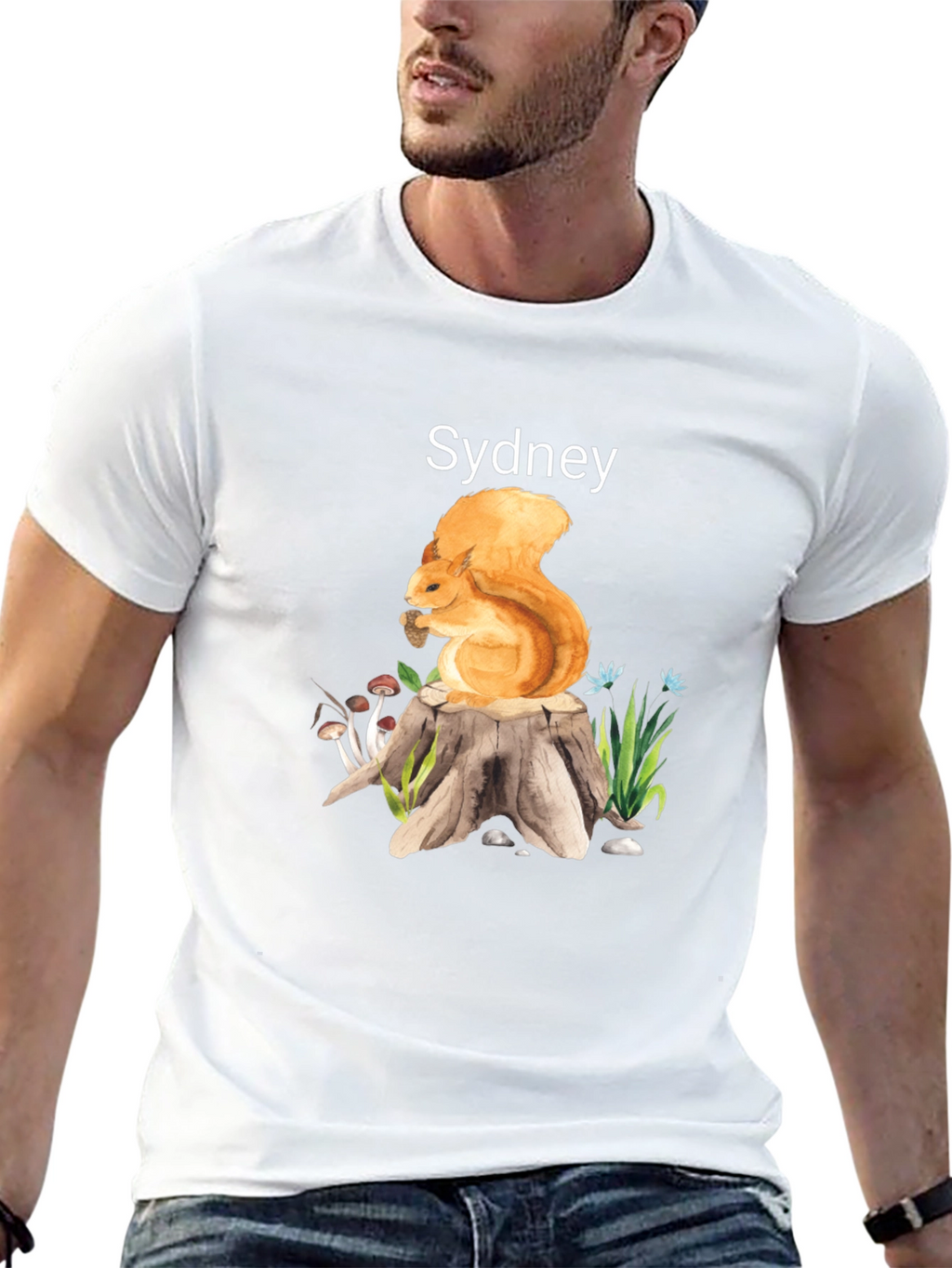 Squirrel on Stump T-Shirt - Sydney