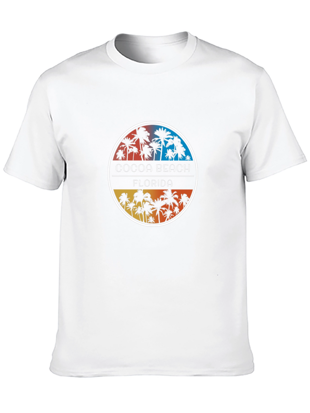 Cocoa Beach Florida Palm Tree Graphic T-Shirt