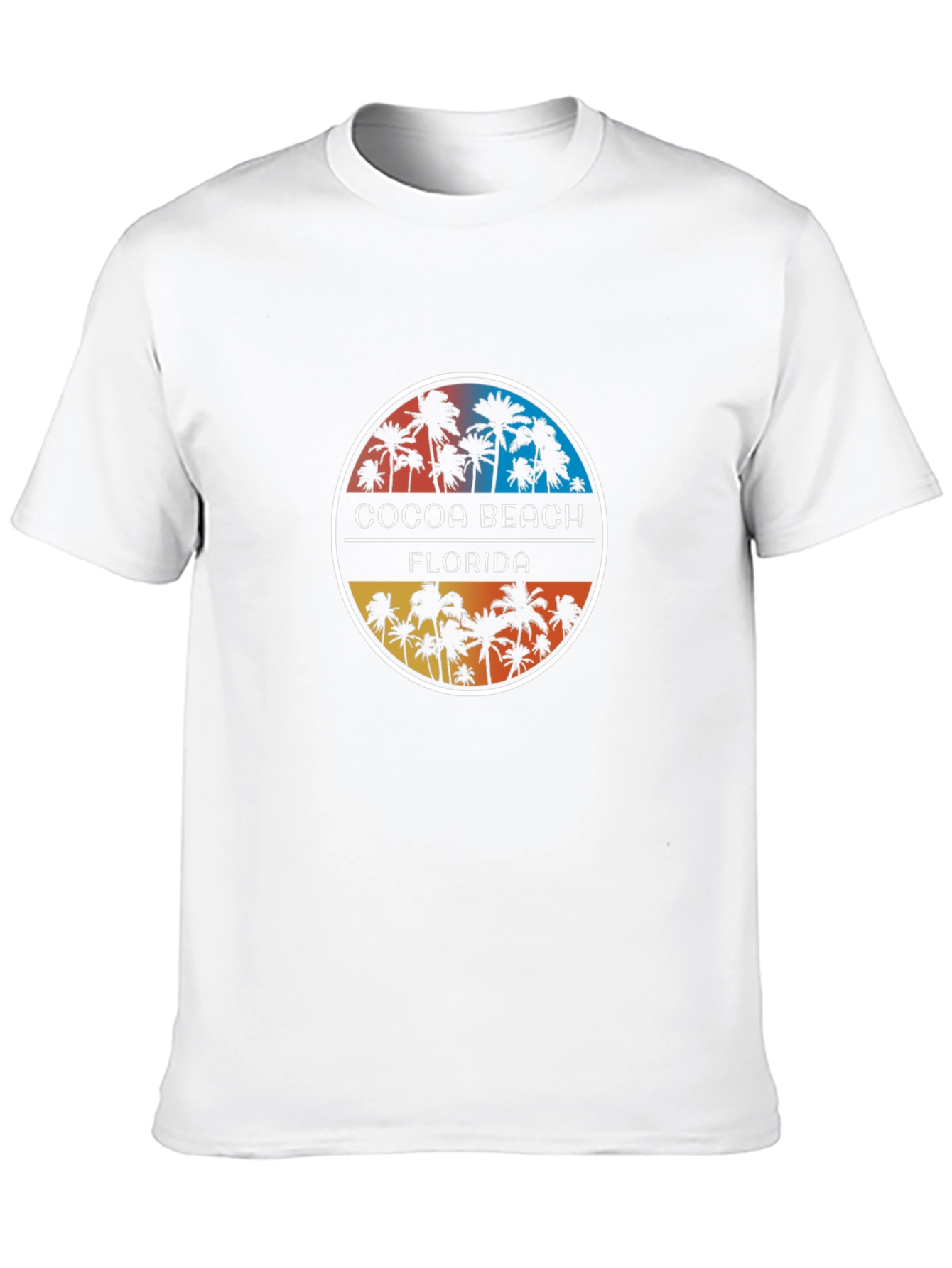 Cocoa Beach Florida Palm Tree Graphic T-Shirt