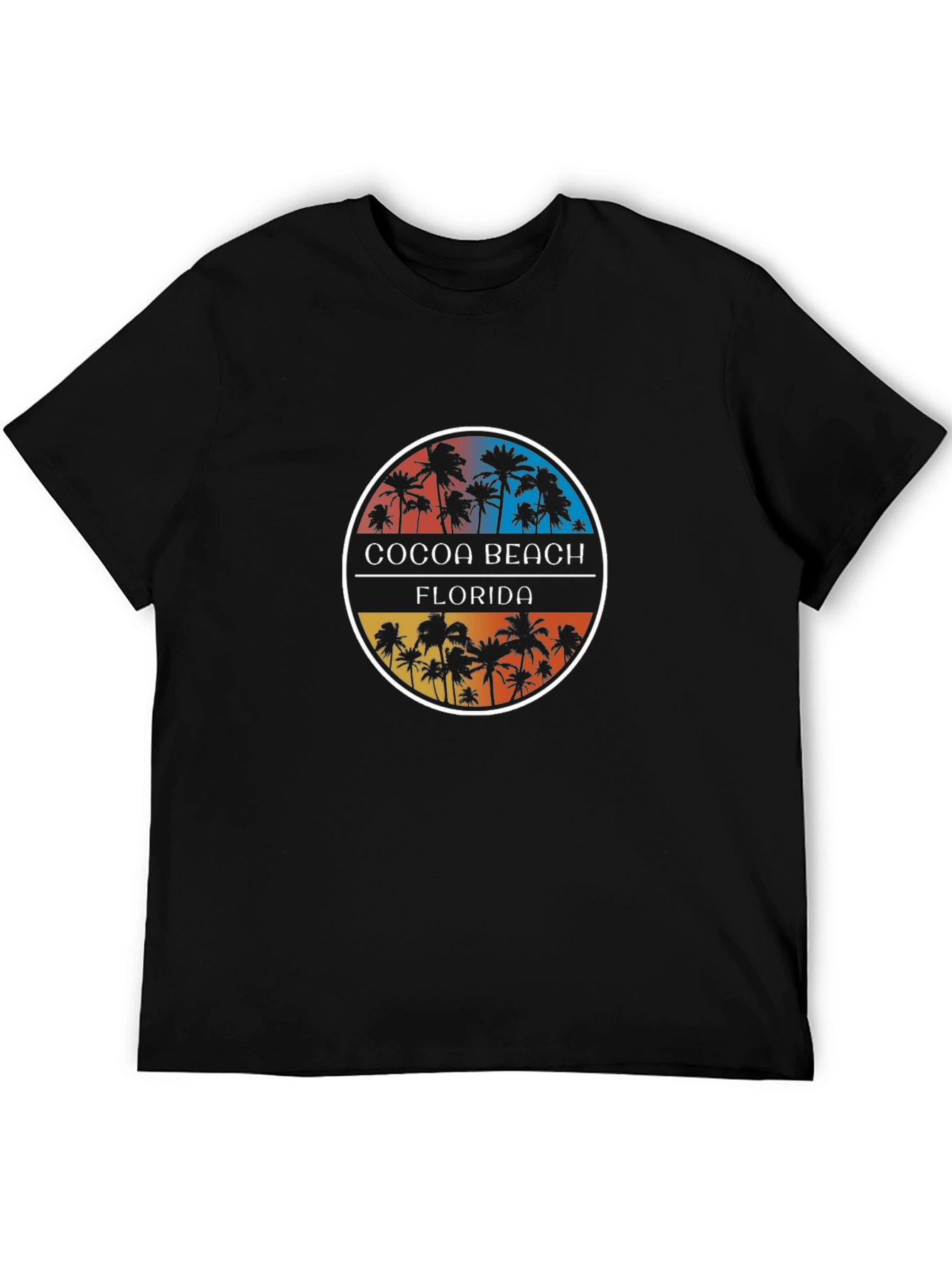 Cocoa Beach Florida Palm Tree Graphic T-Shirt