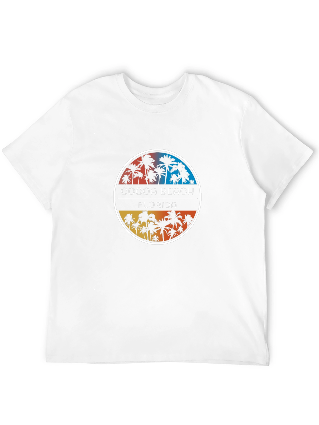 Cocoa Beach Florida Palm Tree Graphic T-Shirt
