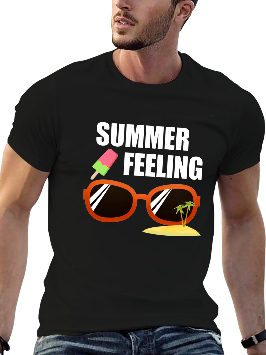 Summer Feeling T-Shirt - Fun Vacation Vibes!