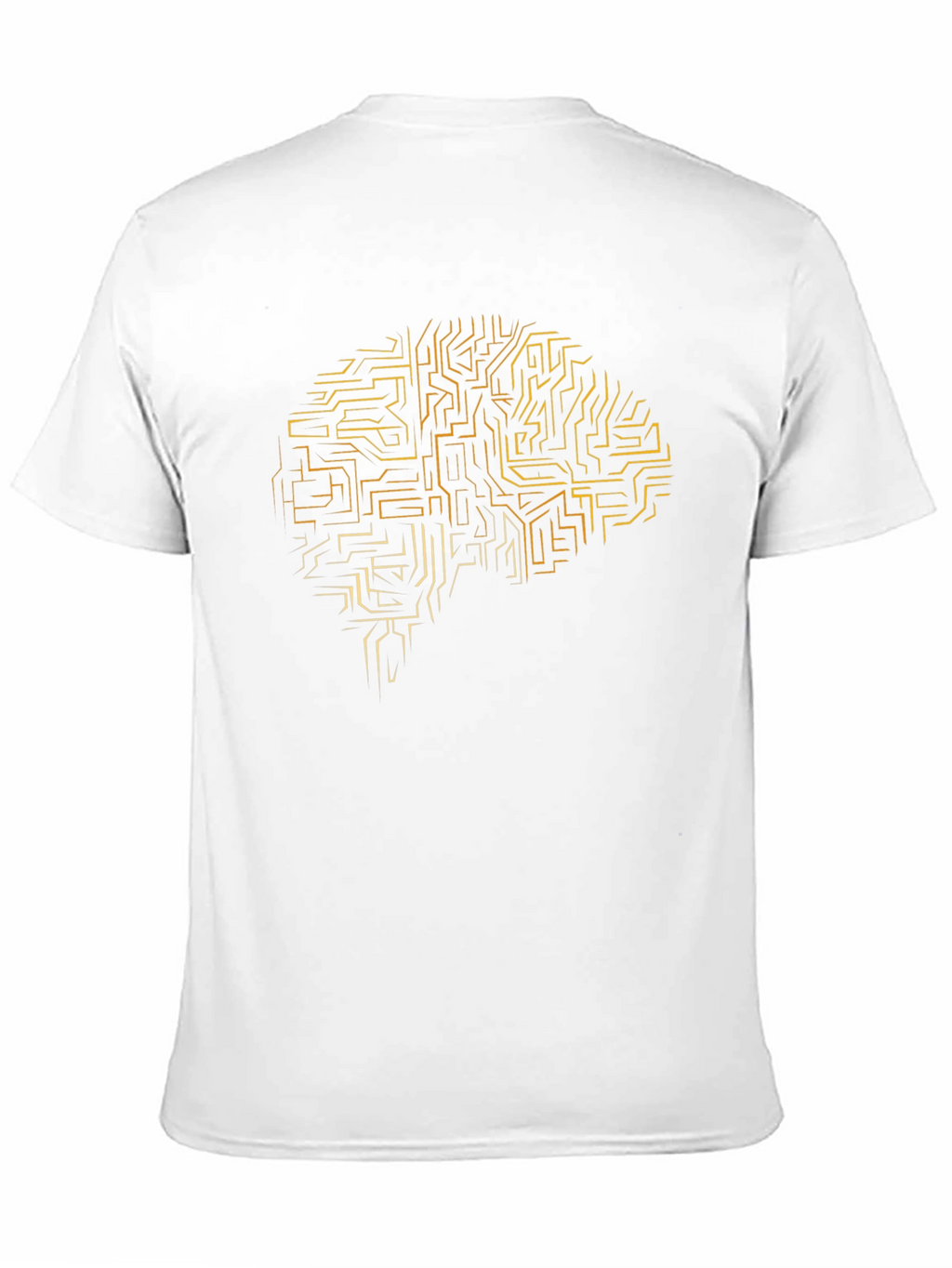 Brain Circuit Tee - Stylish Black Graphic T-Shirt