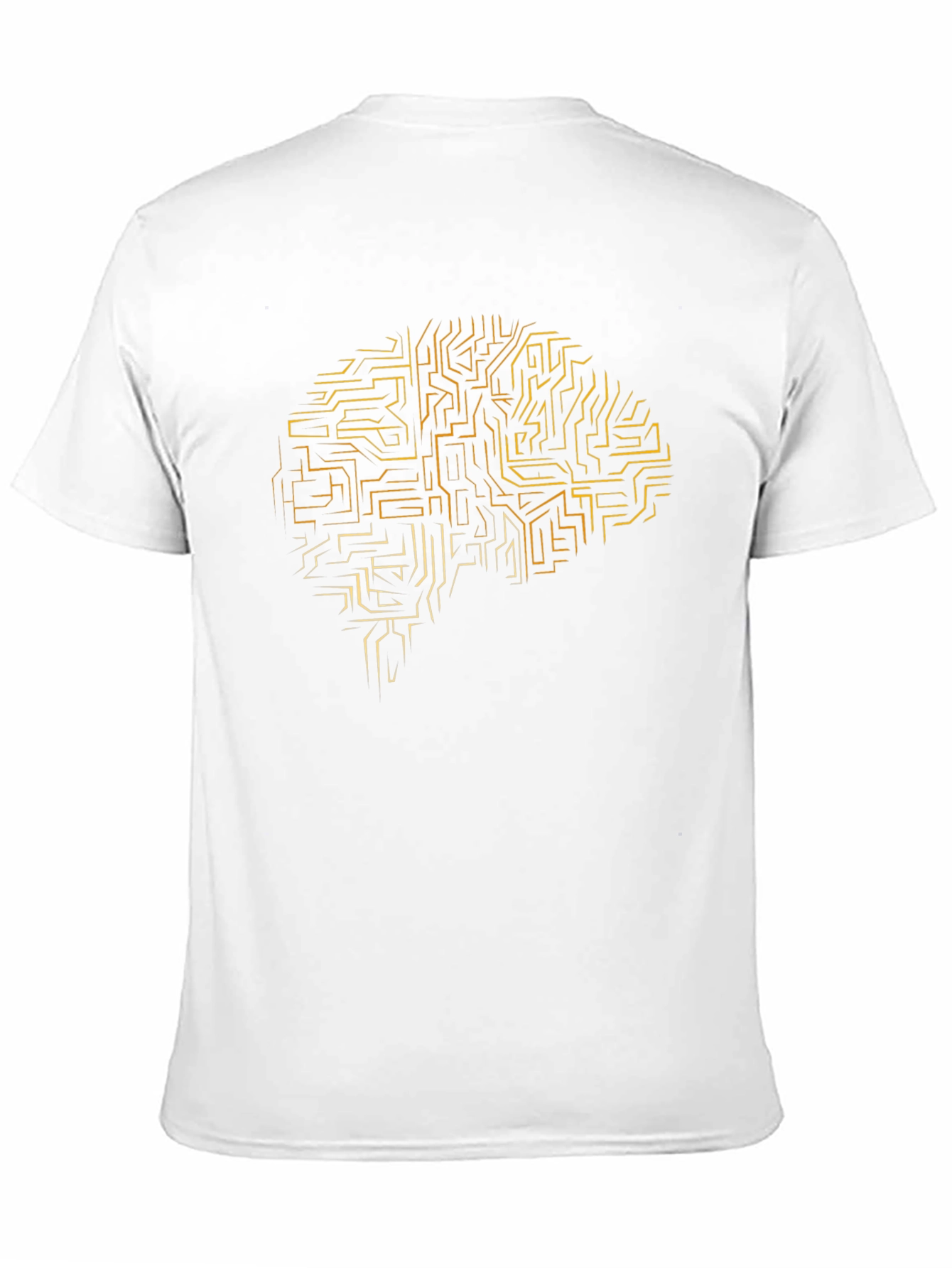 Brain Circuit Tee - Stylish Black Graphic T-Shirt