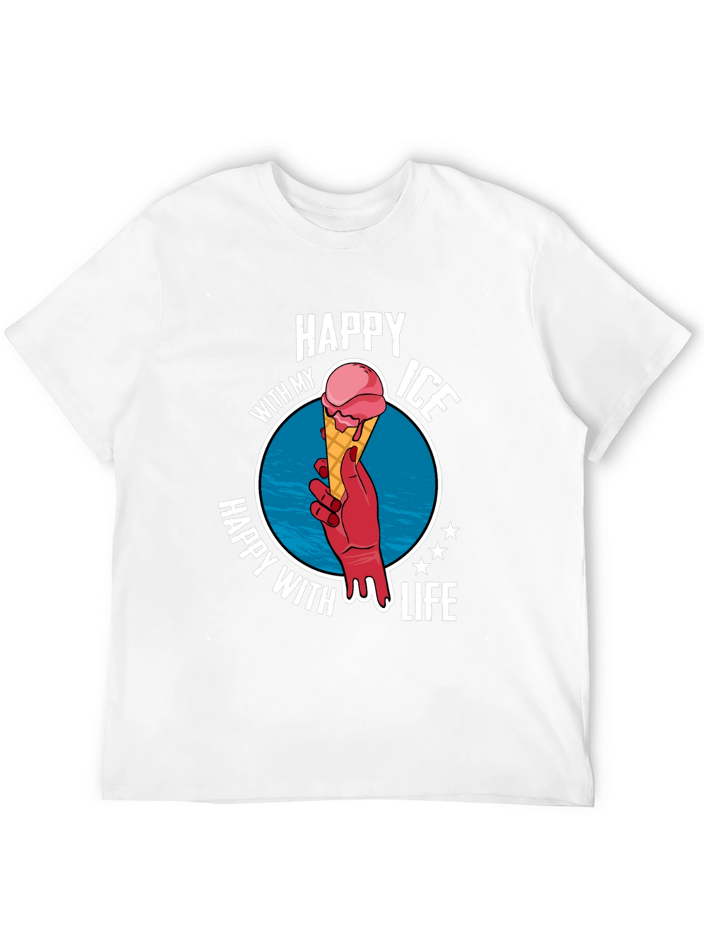 Happy With My Ice Cream Life T-Shirt