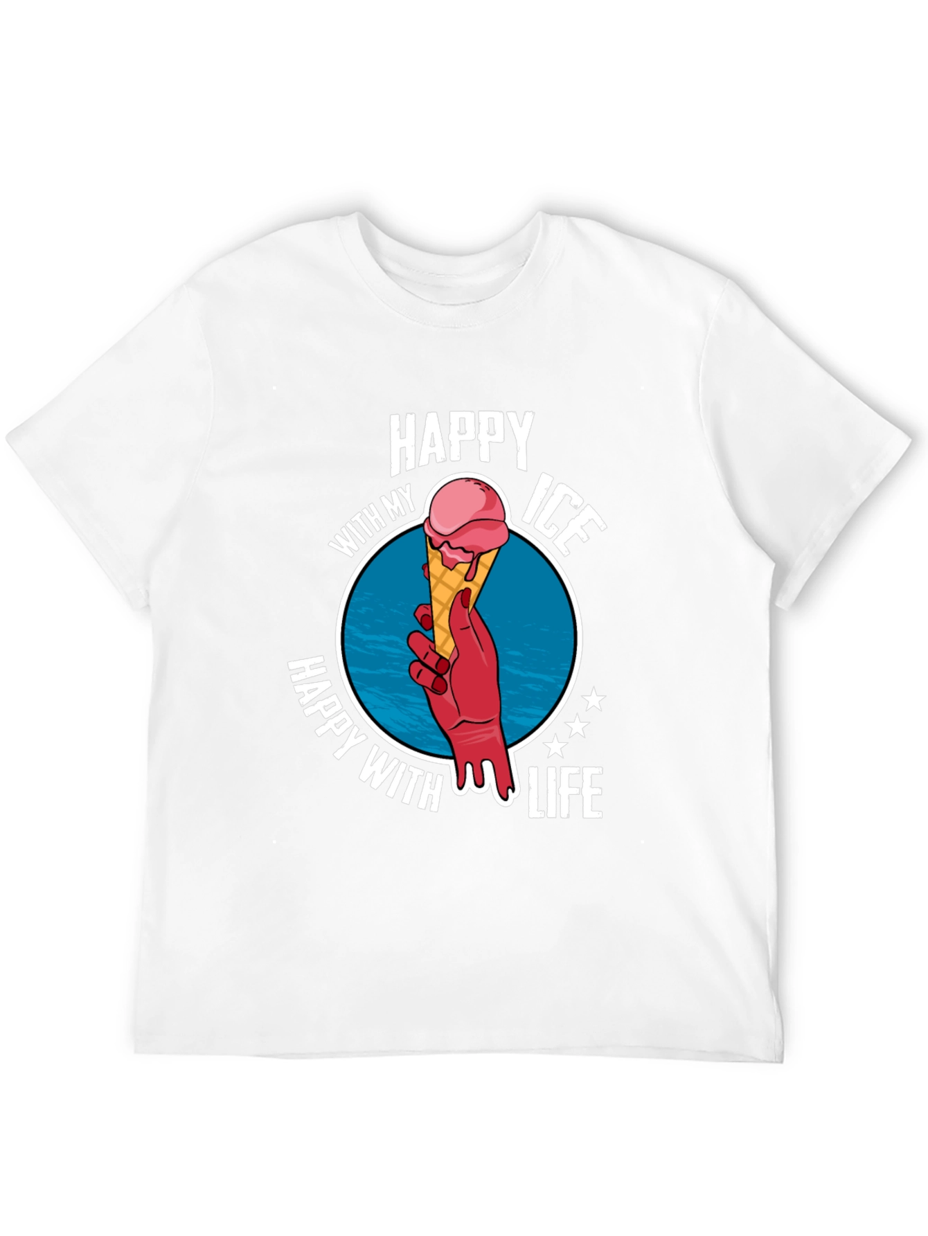 Happy With My Ice Cream Life T-Shirt