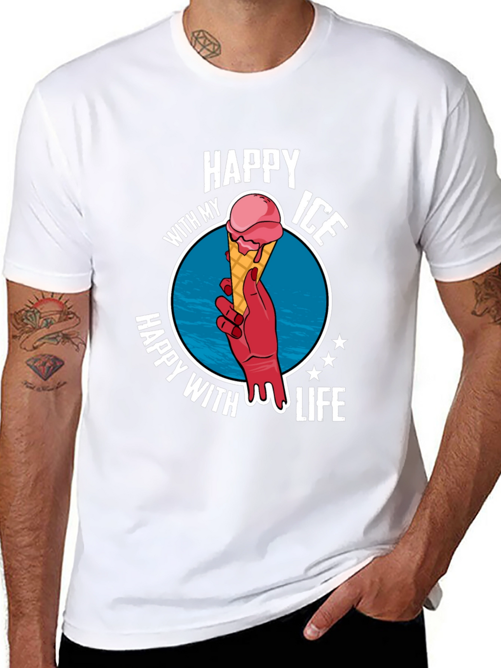 Happy With My Ice Cream Life T-Shirt