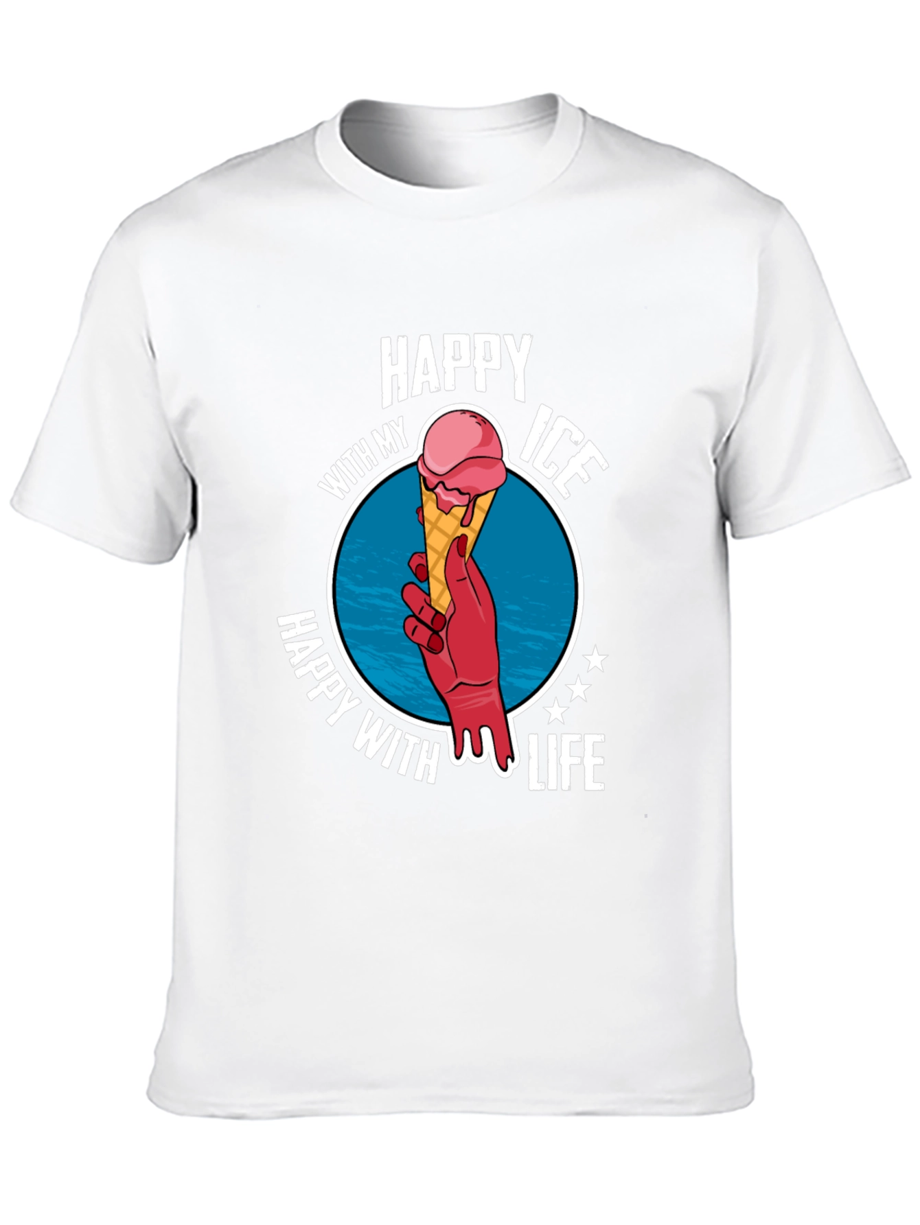 Happy With My Ice Cream Life T-Shirt