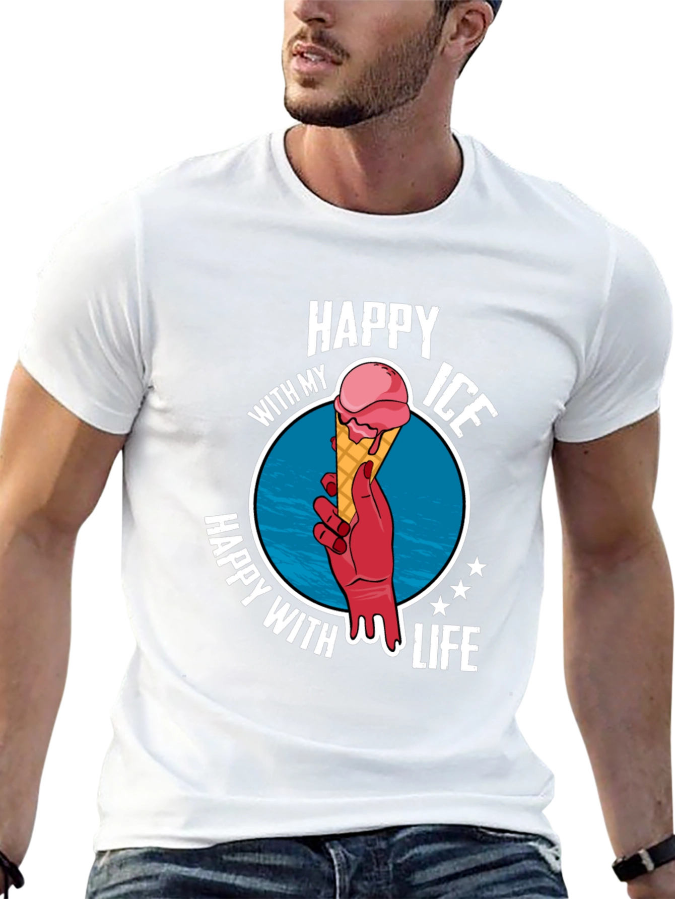 Happy With My Ice Cream Life T-Shirt