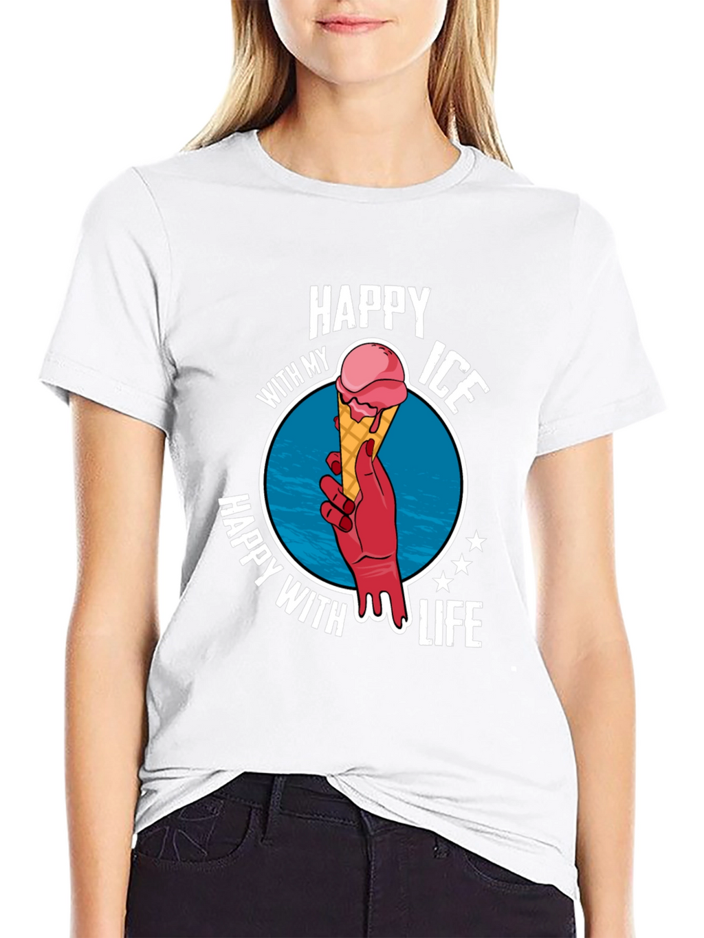 Happy With My Ice Cream Life T-Shirt