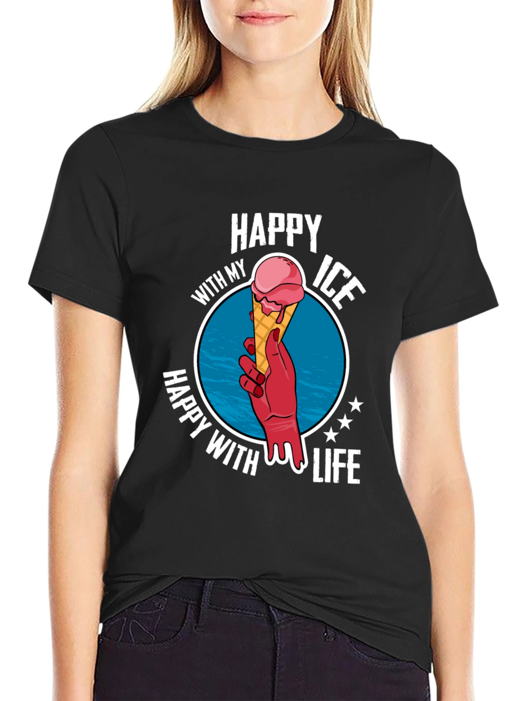 Happy With My Ice Cream Life T-Shirt