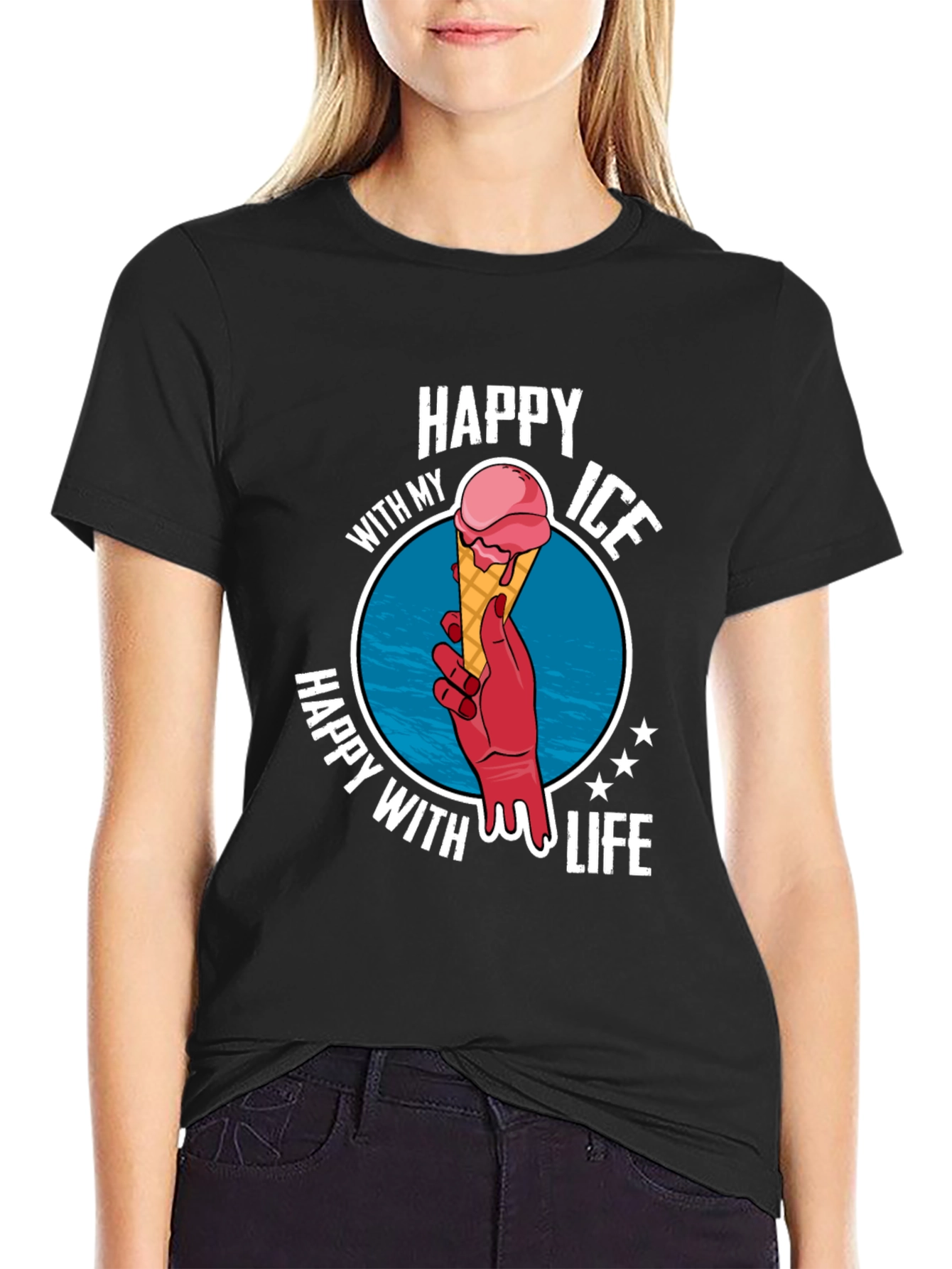 Happy With My Ice Cream Life T-Shirt