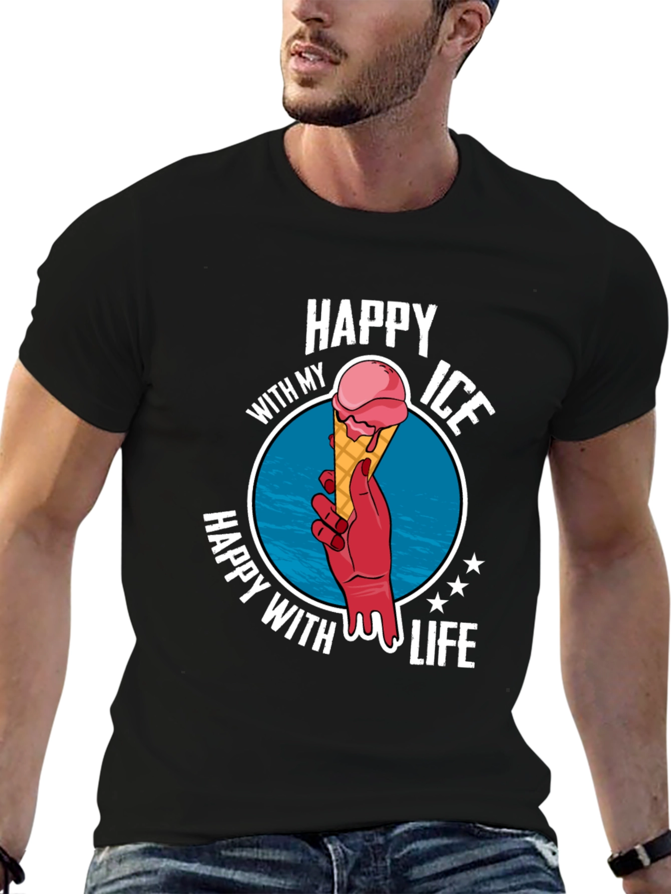Happy With My Ice Cream Life T-Shirt