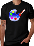 Painters Palette Graphic Tee - Art Lovers T-Shirt
