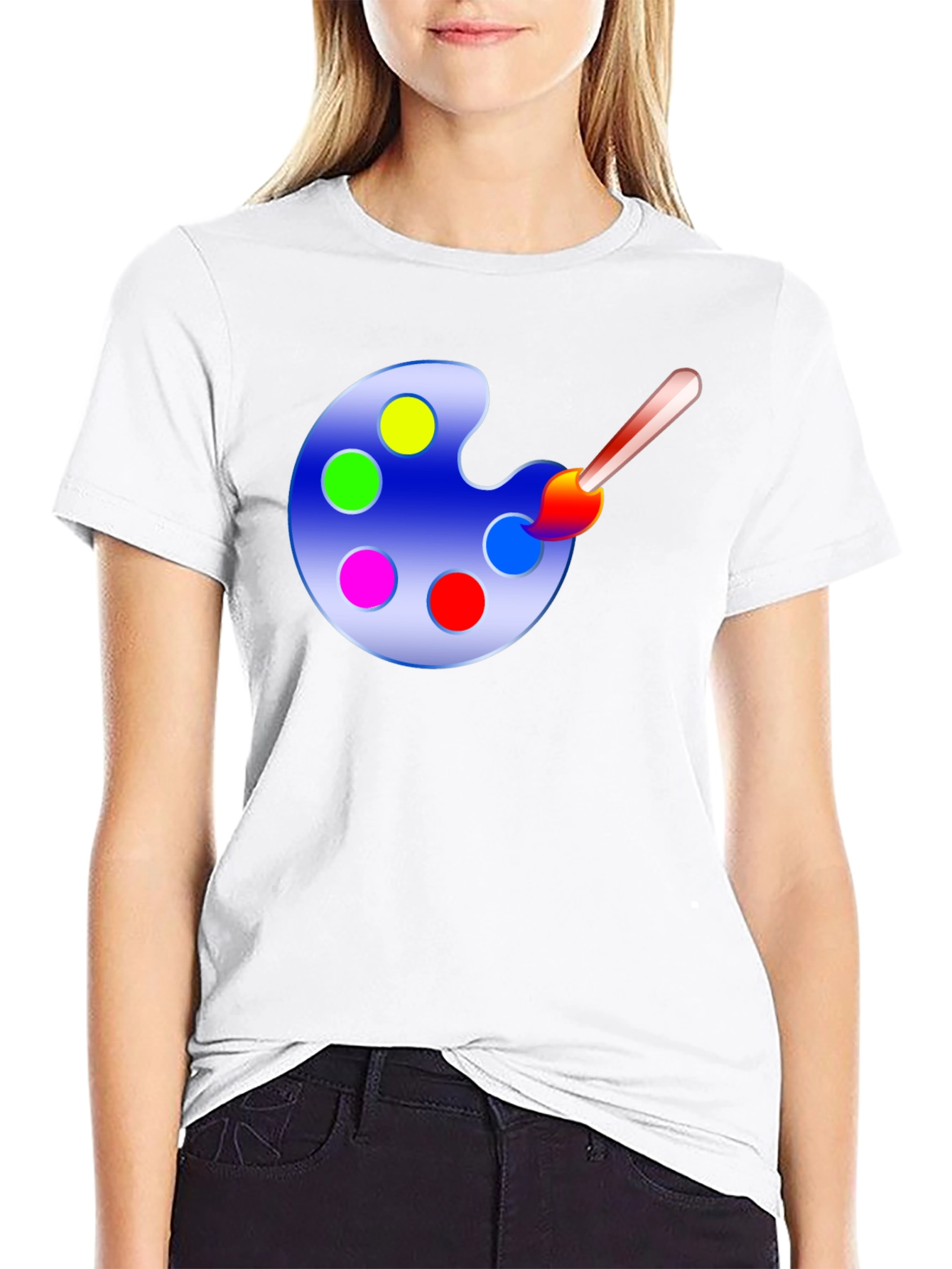 Painters Palette Graphic Tee - Art Lovers T-Shirt
