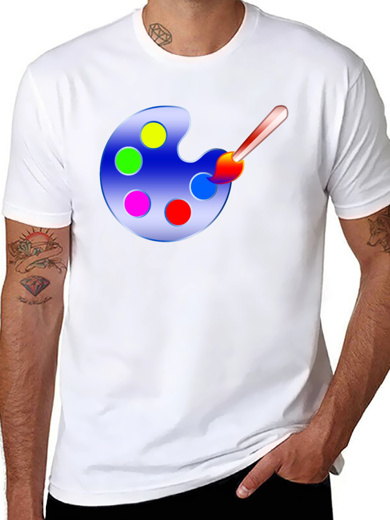 Painters Palette Graphic Tee - Art Lovers T-Shirt