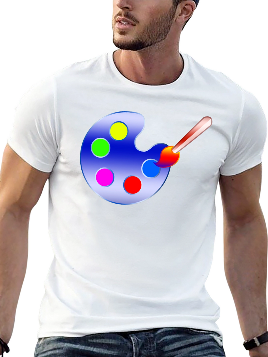 Painters Palette Graphic Tee - Art Lovers T-Shirt