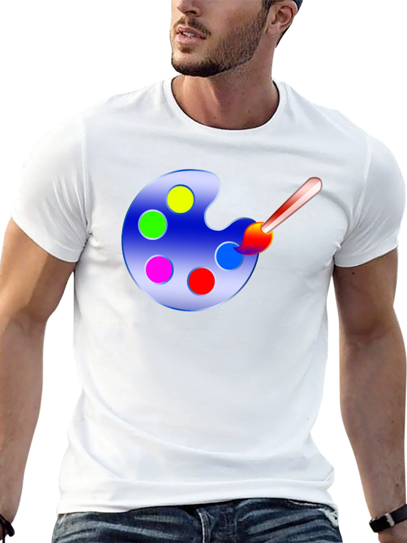 Painters Palette Graphic Tee - Art Lovers T-Shirt