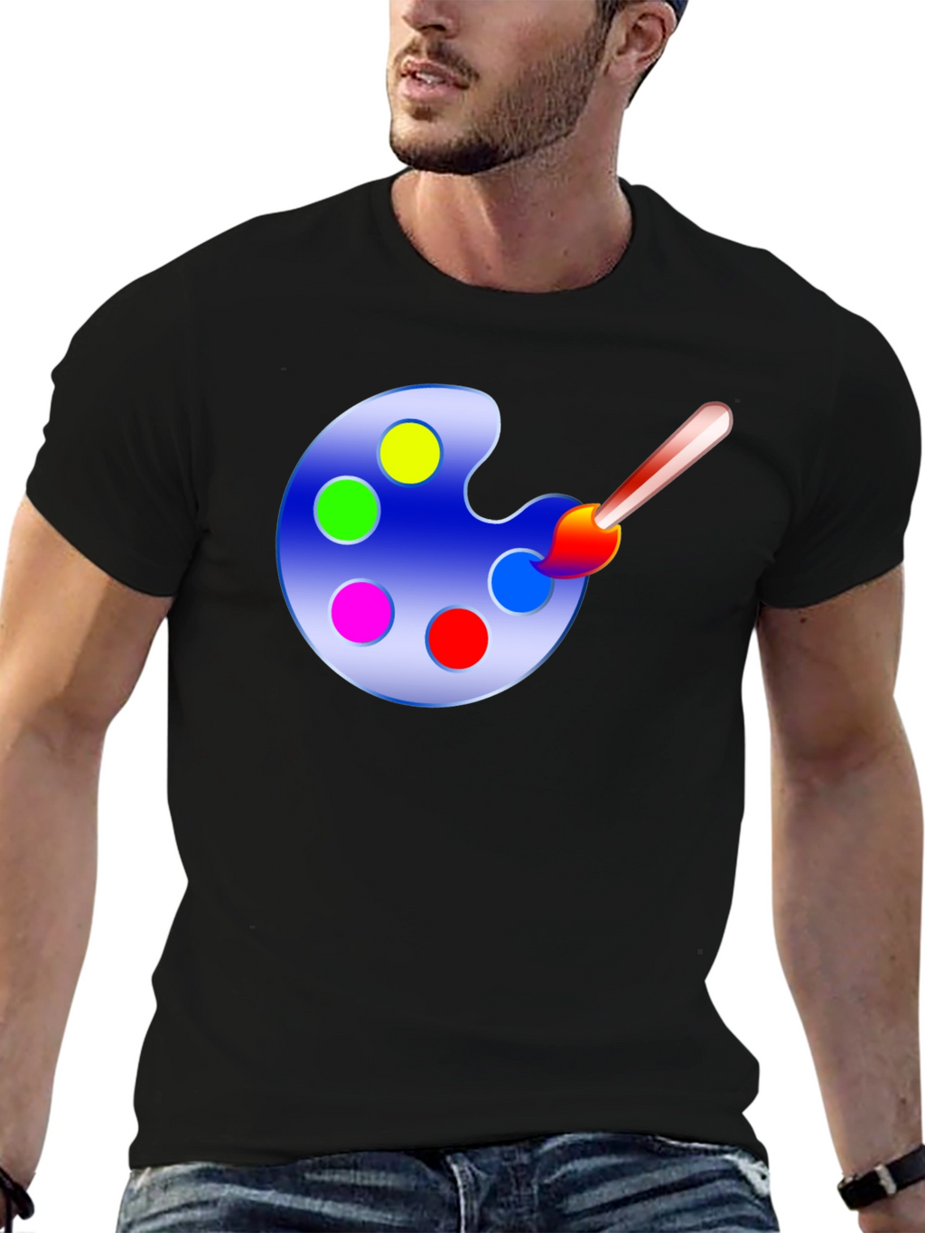 Painters Palette Graphic Tee - Art Lovers T-Shirt