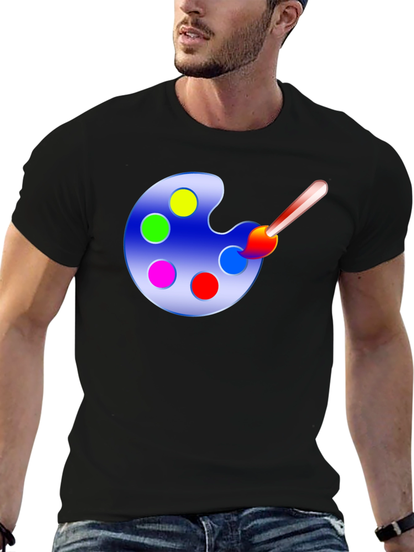 Painters Palette Graphic Tee - Art Lovers T-Shirt